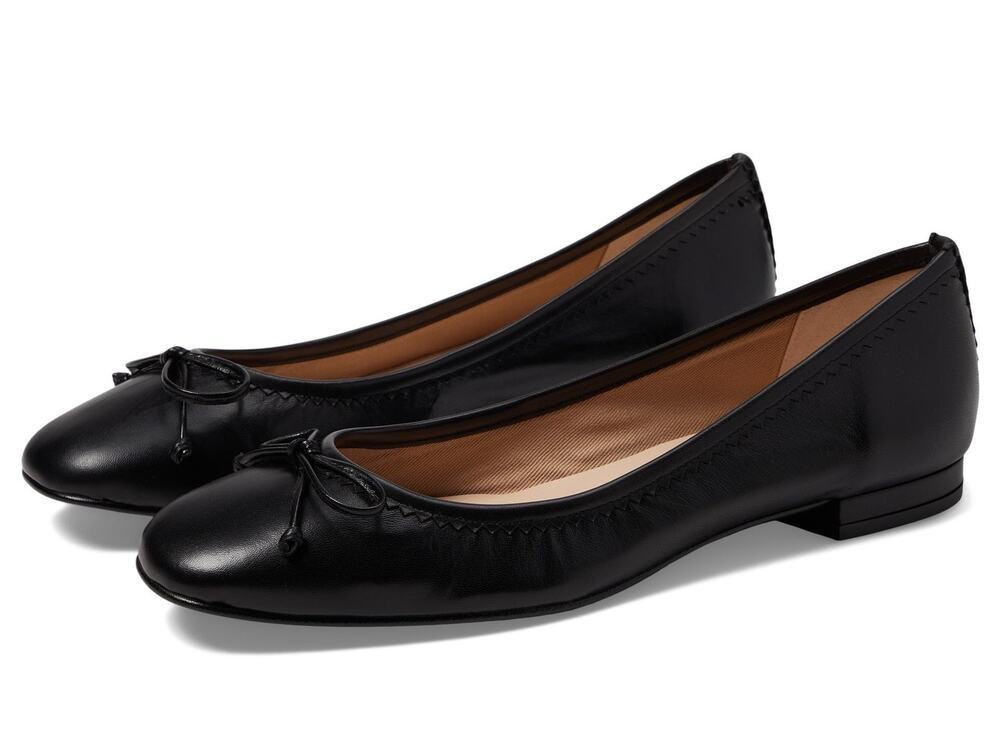 FRENCH SOLE JASMINE - FLATS FOR WOMEN - LEATHER LINING - BLACK 9 M